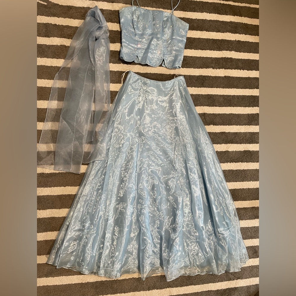 Light blue prom dress